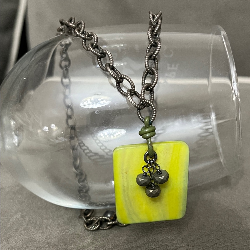 Silpada Yellow and Silver Necklace